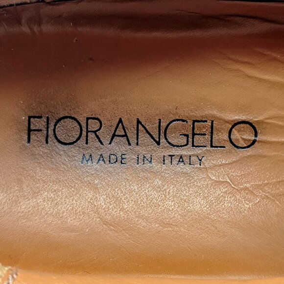 Fiorangelo Black Italian Leather Chunky Slip-On Loafers - Picture 9 of 9